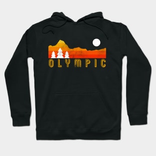 Olympic national park retro vintage Hoodie